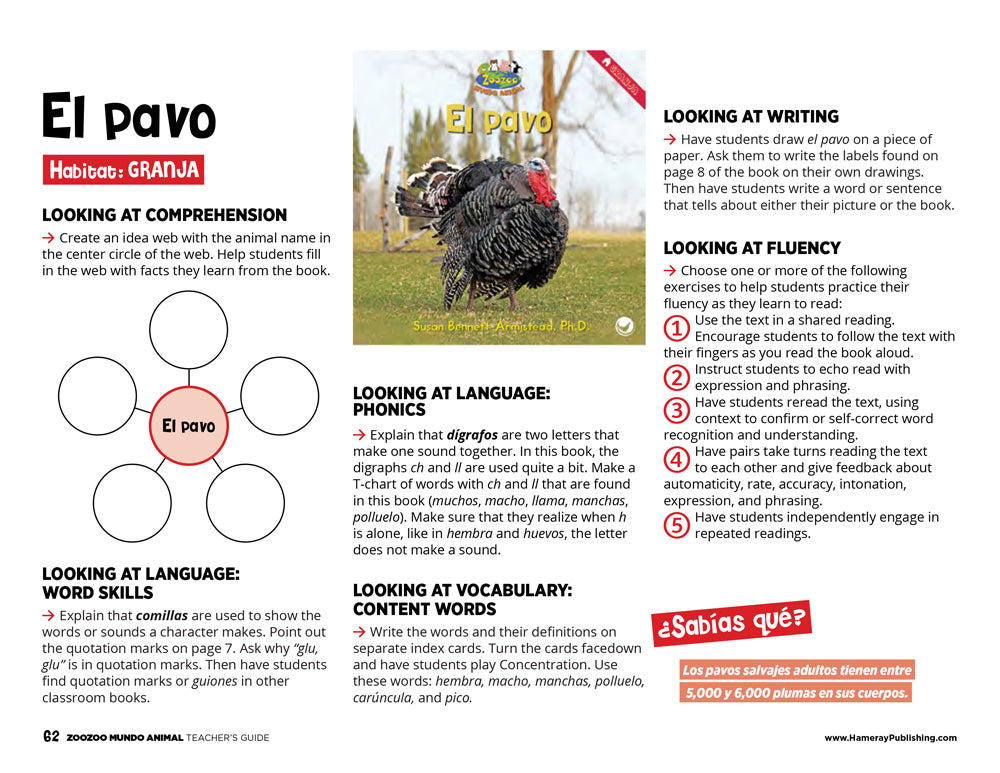 El pavo Teacher's Guide