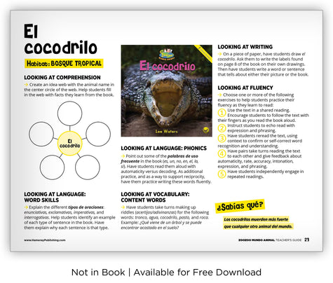 El cocodrilo - Zoozoo Mundo Animal - Hameray Publishing