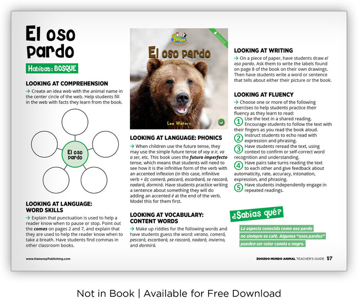 El oso pardo - Zoozoo Mundo Animal - Hameray Publishing