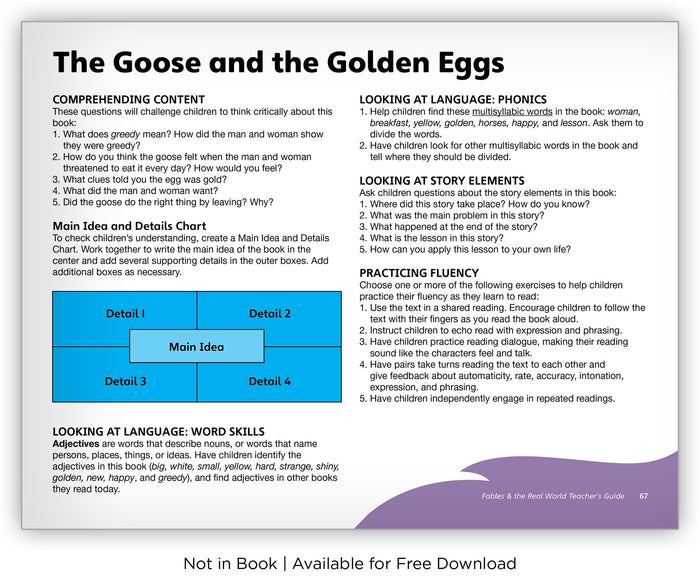 The Goose And The Golden Eggs Fables The Real World Hameray Publishing