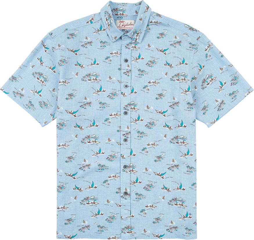 Kahala Shirts Waikiki Surf Water – Captains Closet Hawaii