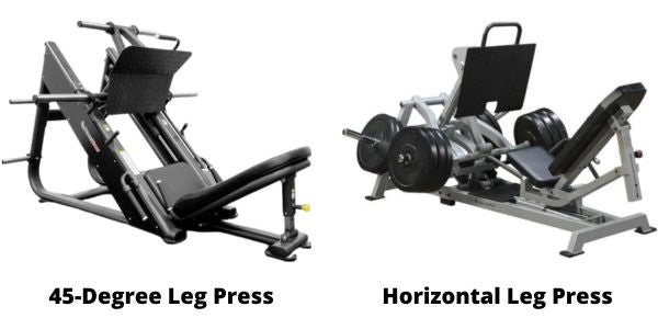 Leg Press for Glutes: 45-Degree Leg Press and Horizontal Leg Press