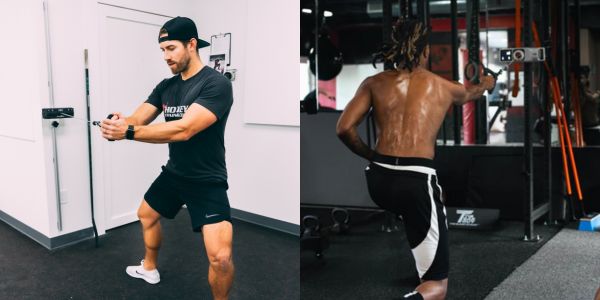 Man Using Ancore Pro and Man Using Voltra Side by SIde