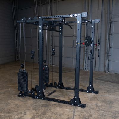 Body-Solid GPR400+GPRFTS Best Power Rack with Functional Trainer