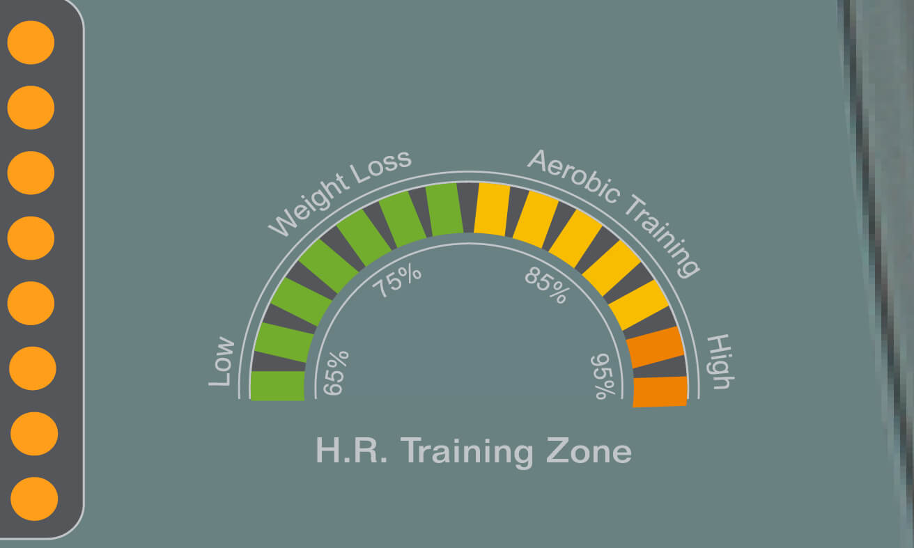 Circle Fitness Treadmill HR Training Zone