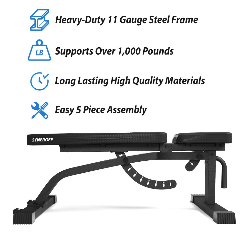 Synergee FID Adjustable Bench Benefits