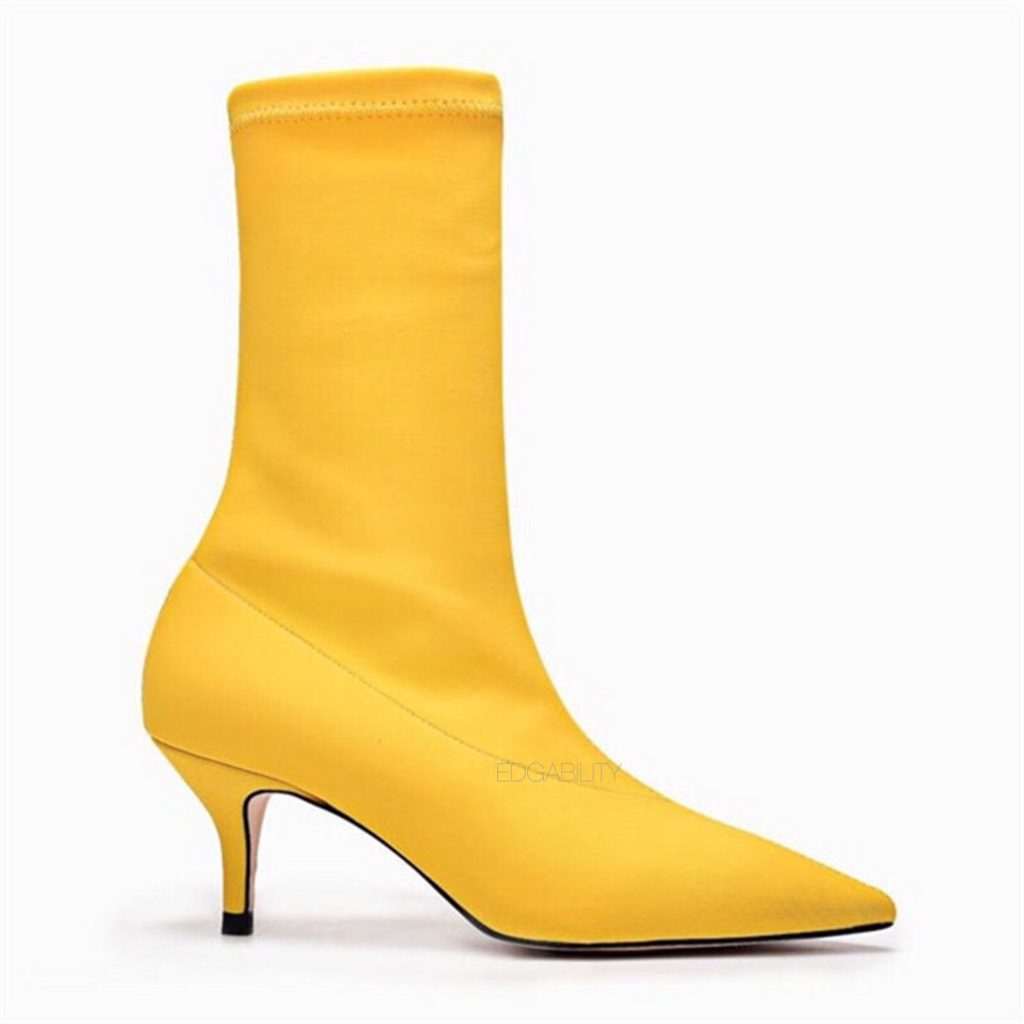 Kita Yellow Boots - Shop Women's Ankle Boots Online – EDGABILITY