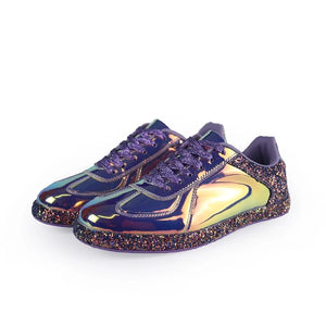purple sparkly trainers