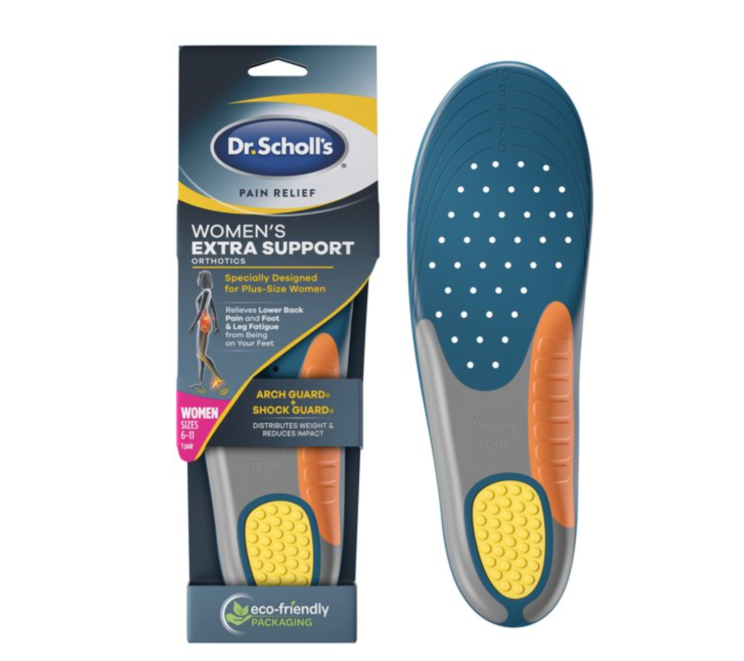 Dr. Scholl's Extra Support Pain Relief Orthotic Inserts for Women