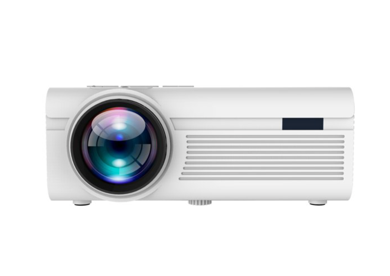 RCA RPJ060 Projector 150 Portable 1080p LED/LCD | Rechargeable Battery |  Built-in Handles and Speaker - Black/Gray