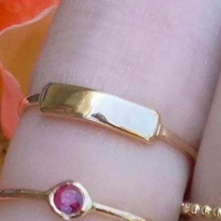 ID Solid Gold Ring