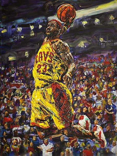 lebron james painting