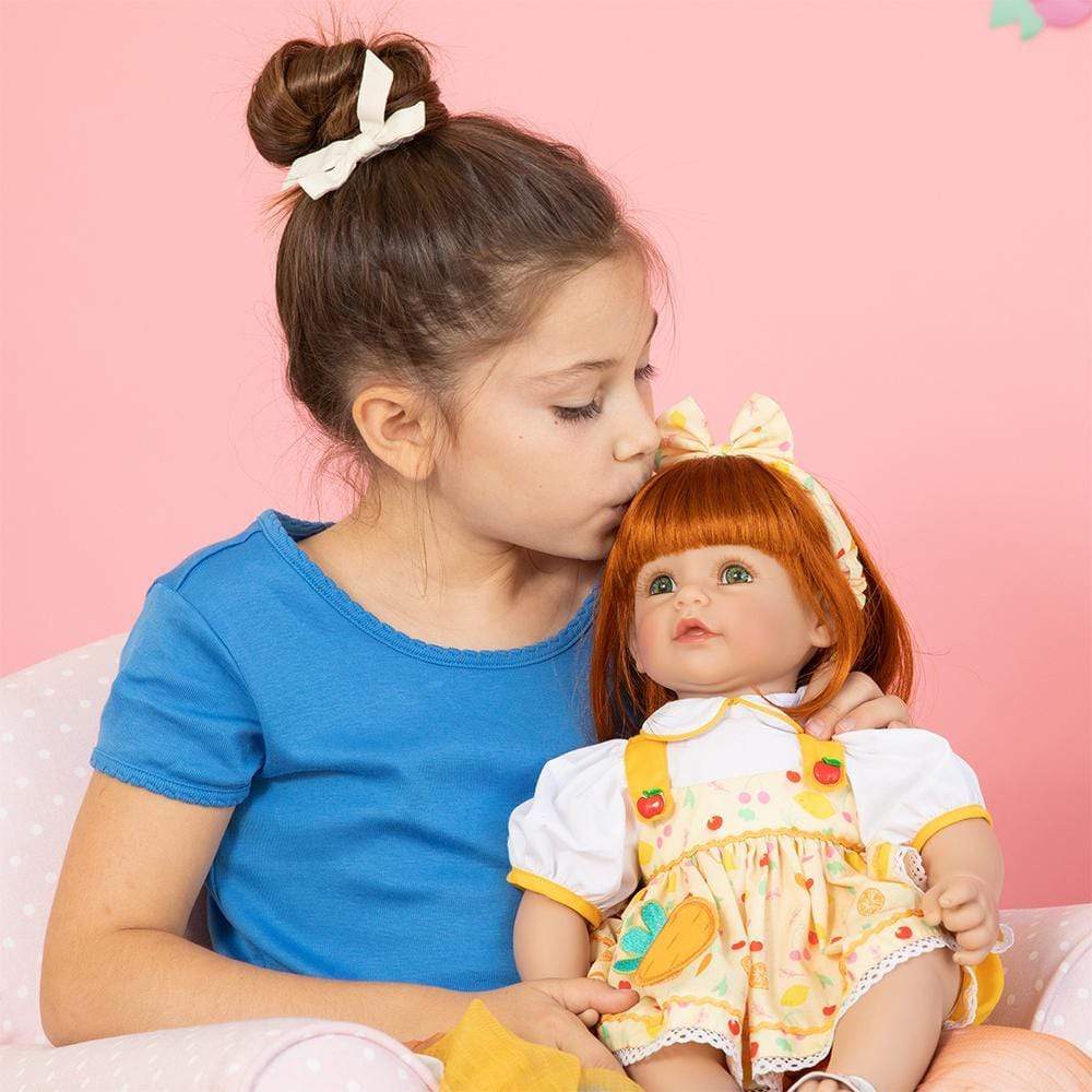 Adora Realistic Baby Doll, Toddler Doll Flutterbye Baby - 20 inch Brown Hair/Brown Eyes