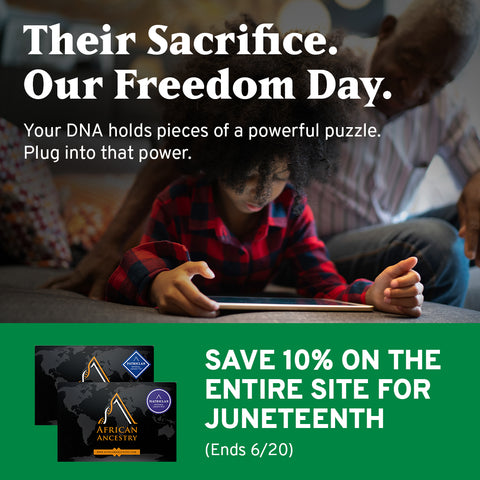 Their Sacrifice. Our Freedom Day. Save 10% off the entire site for Juneteenth at African Ancestry