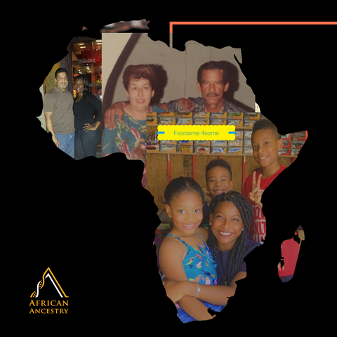 Ricky Adamus, Afro-Colombian Family. Mom, Dad, Wife, Children