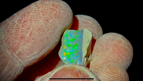 crystal opal shortly after mining