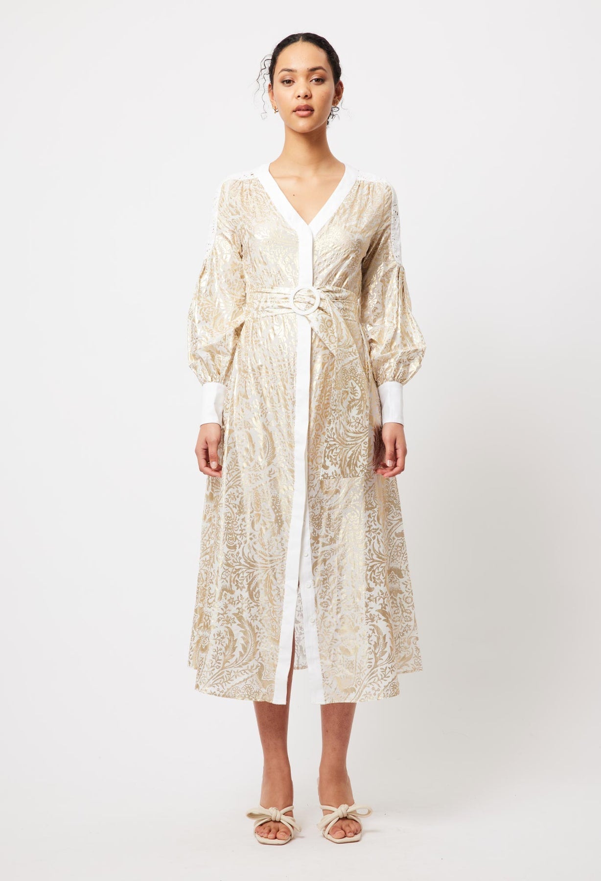 Once Was Elysian Coat Dress | Gilded Arcadia Print | Robe Boutique | Free  NZ Shipping