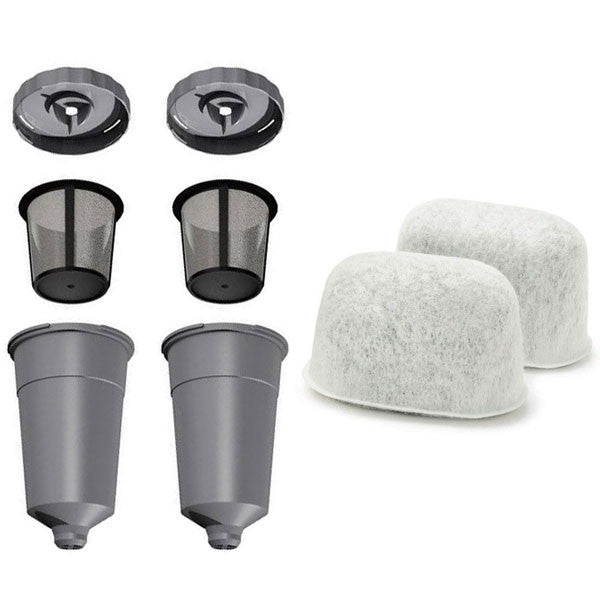 2 Keurig K-cup Coffee Filter Sets 2 Water Filter Cartridges