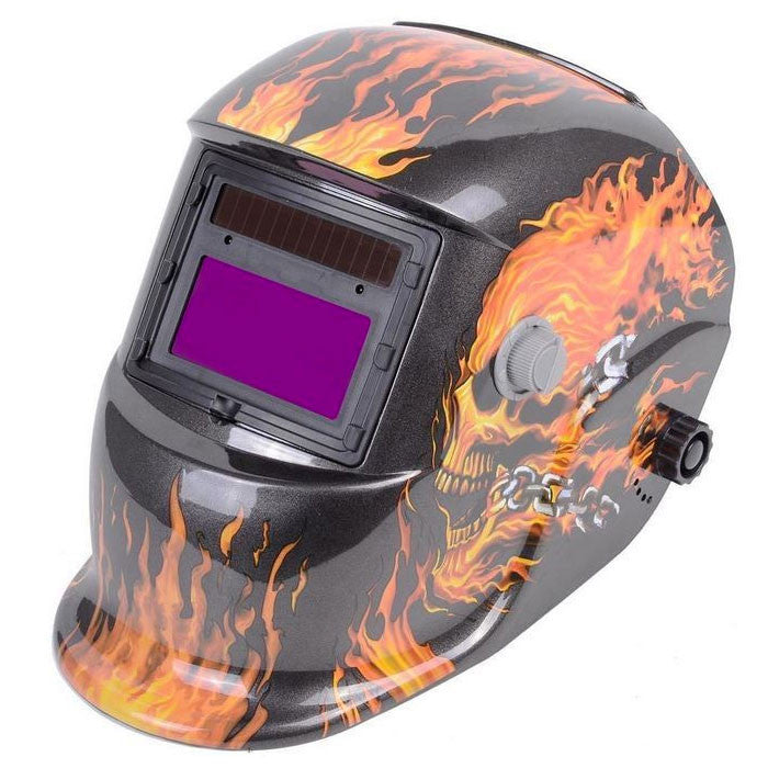 Felji Pro Solar Welder Mask Auto-darkening Welding Helmet Arc Tig Mig Grinding Flame Style