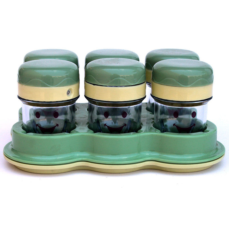Baby Bullet Six Cups With Date Dial Lids Includes Tray