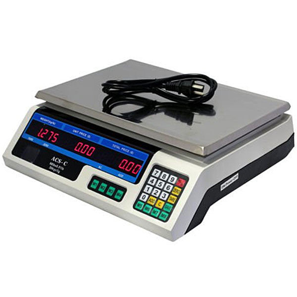 Digital Weight Scale 60 Lb Price Computing Food Meat Produce Deli
