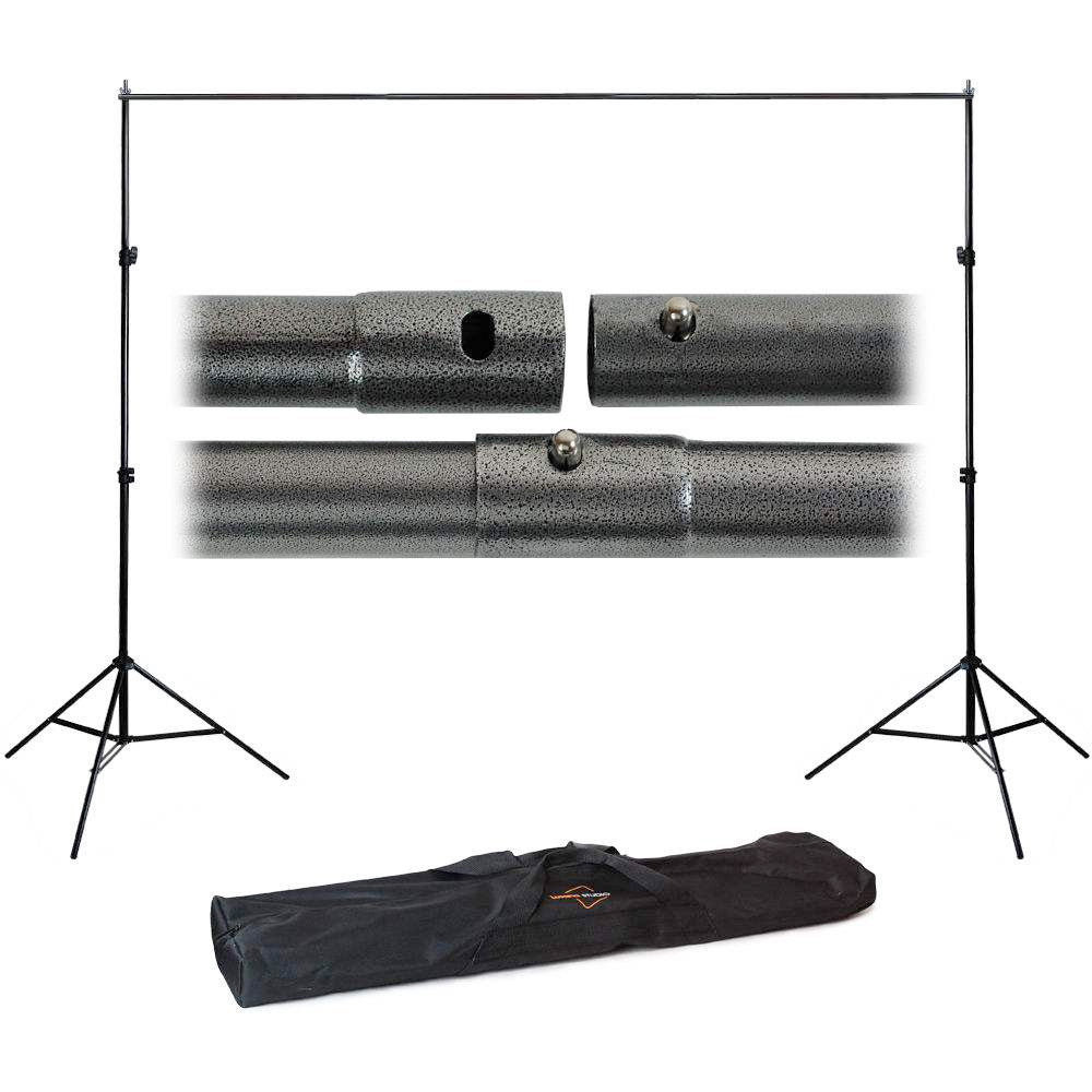 Felji 10ft Adjustable Background Support Stand Photo Backdrop Crossbar Kit Photography