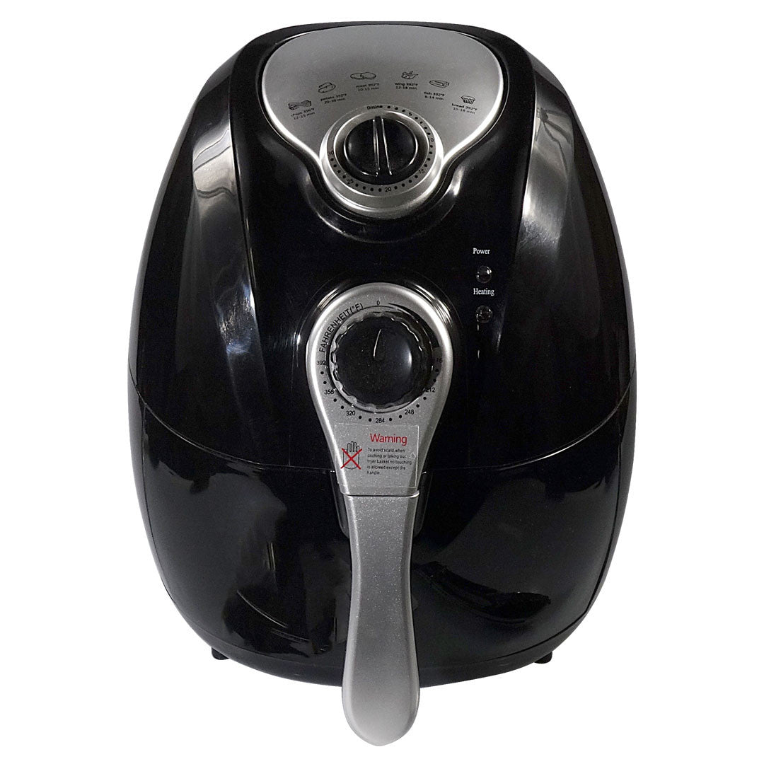 Felji 1300w Air Fryer With Rapid Air Technology Low Fat Fryer Multi Functional Control Black