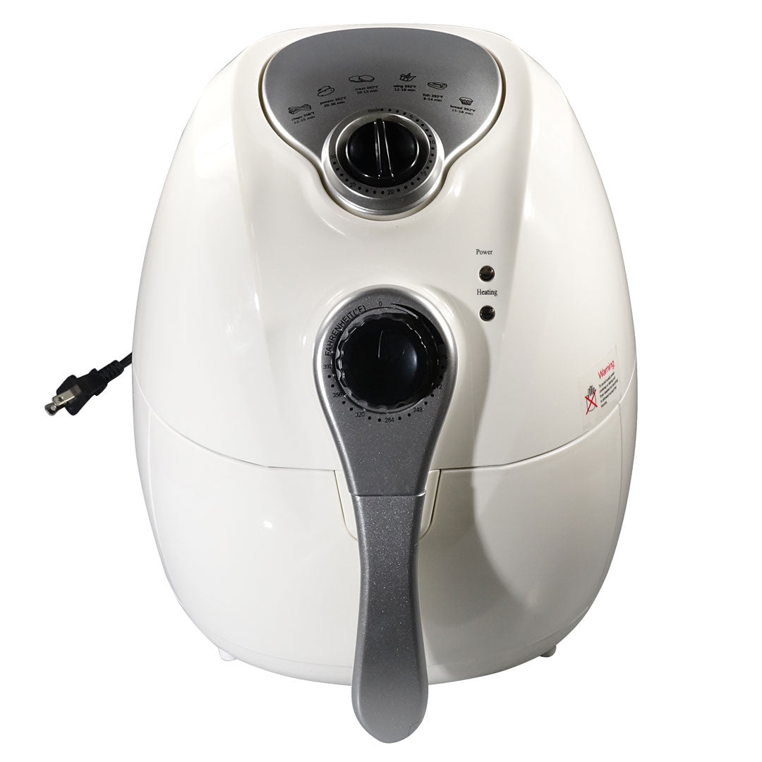 Felji 1300w Air Fryer With Rapid Air Technology Low Fat Fryer Multi Functional Control White