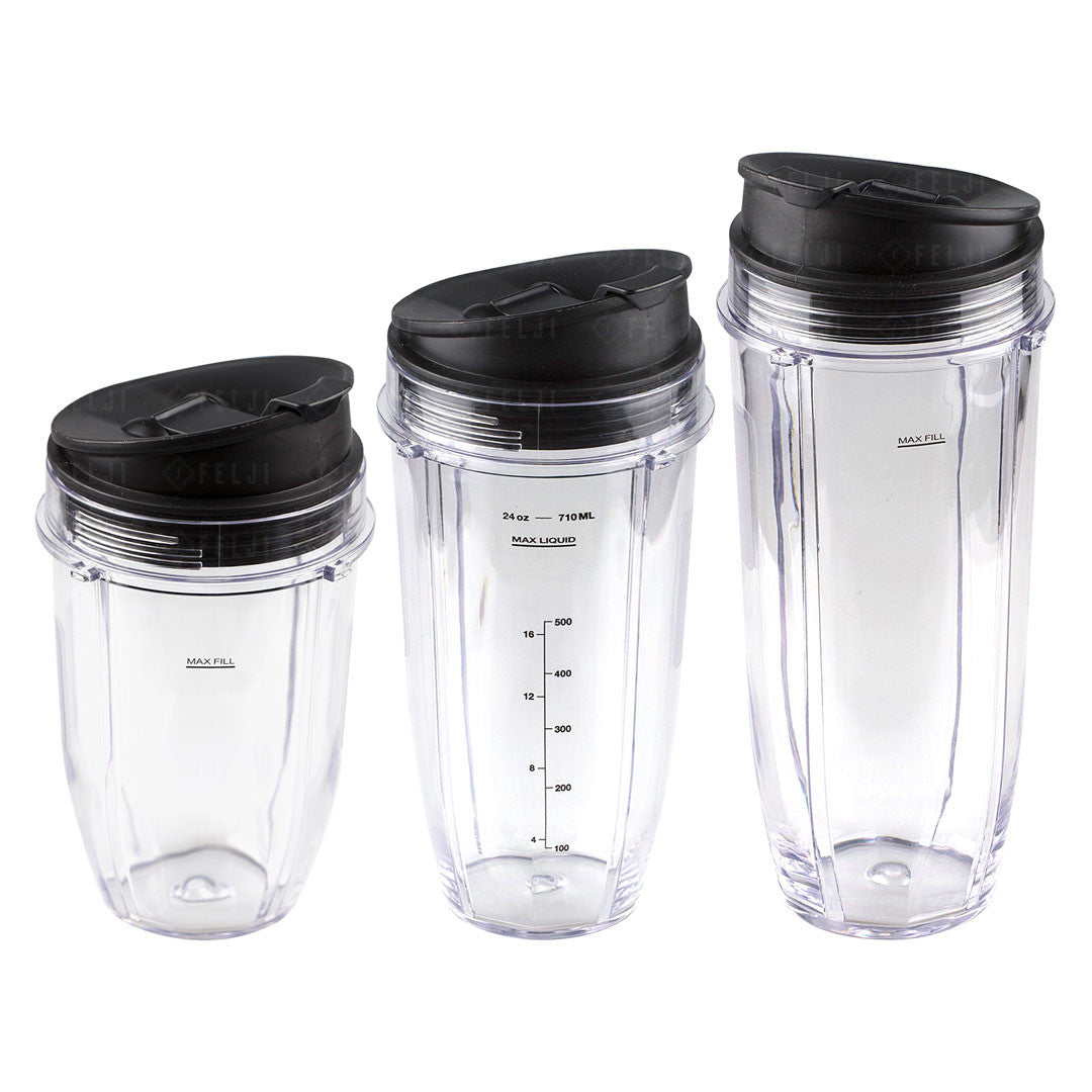 Nutri Ninja 18 24 32 Oz Cups With Sip & Seal Lid Replacement Model 427kku450 483kku486 407kku641 408kku641