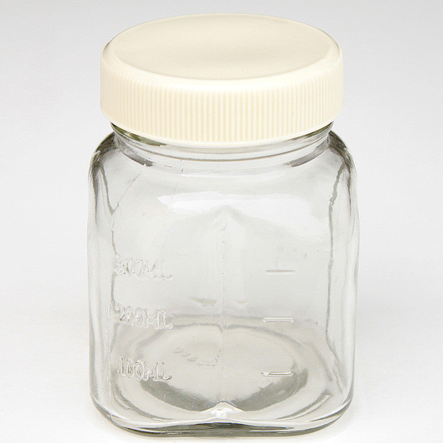 Oster 8 Oz Glass Mini Jar With Lid For Oster & Osterizer Blenders-white