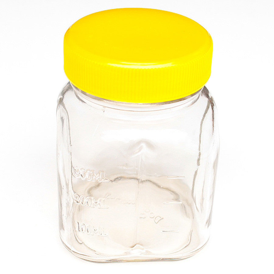 Oster 8 Oz Glass Mini Jar With Lid For Oster & Osterizer Blenders-yellow