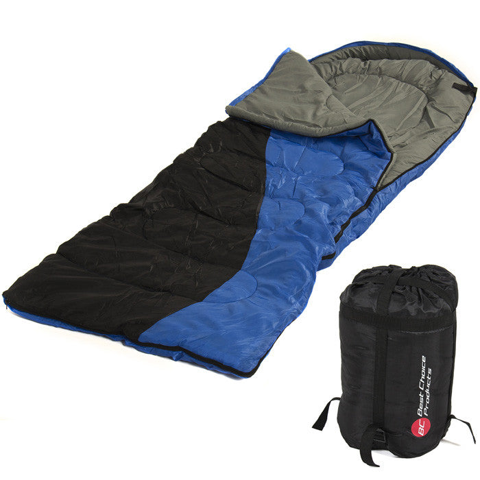 Single Sleeping Bag 23f -5c Camping Hiking 84x55 With Case