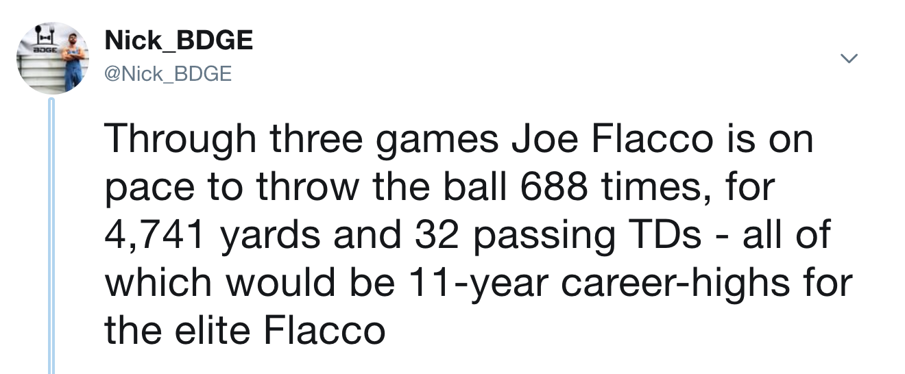 Joe Flacco 2018