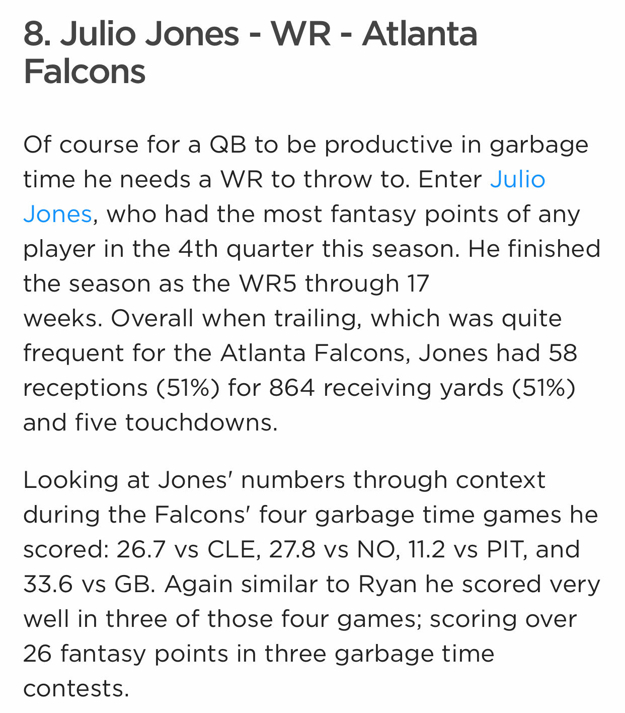 julio jones 2019 fantasy football