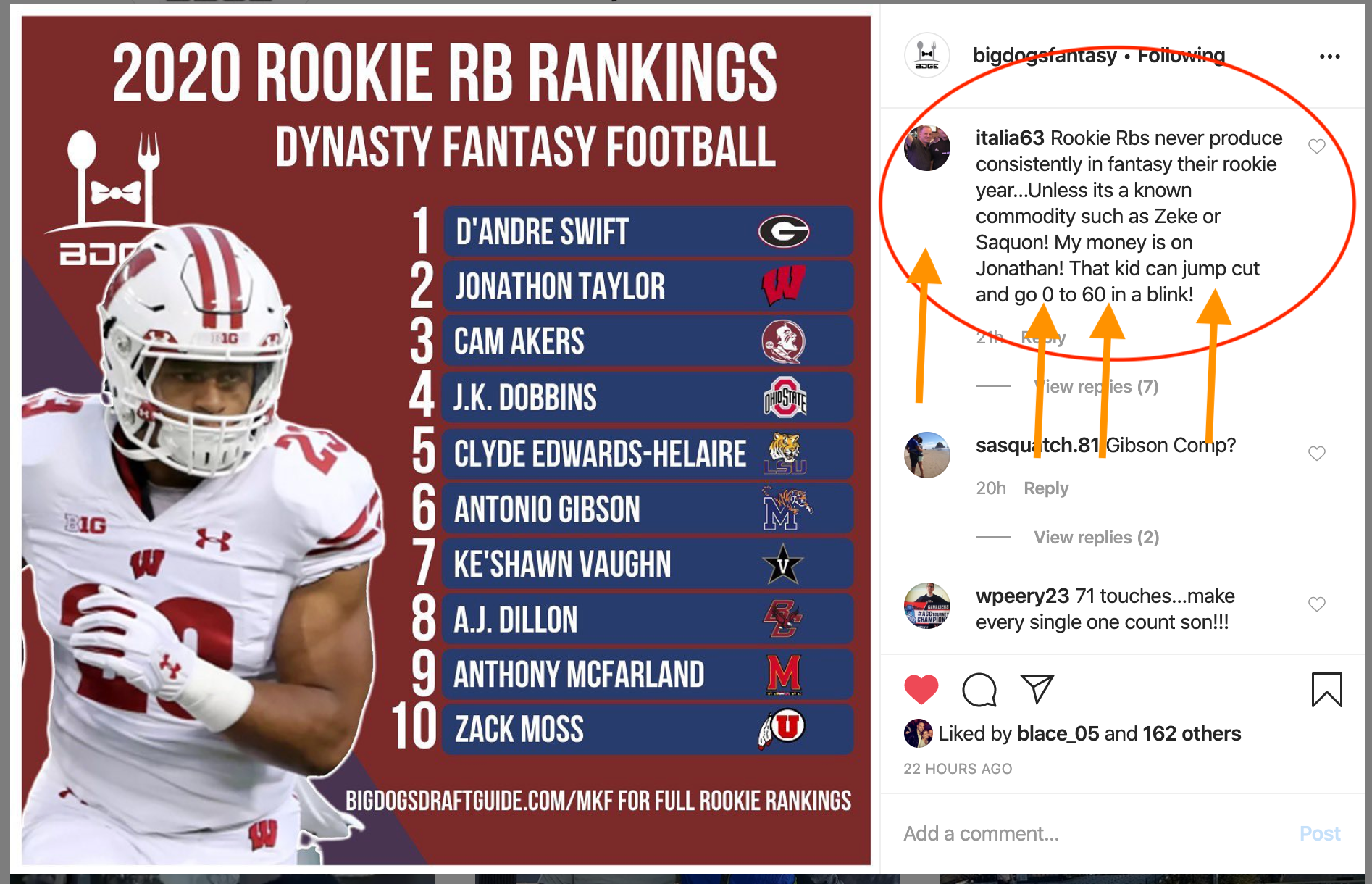 fantasy football rookie rankings