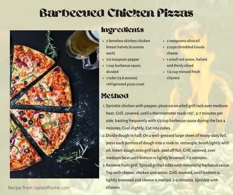 Barbecued Pizzas