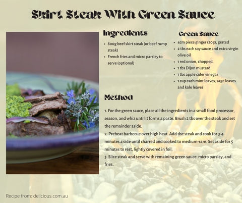Skirt Steak With Green Sauce