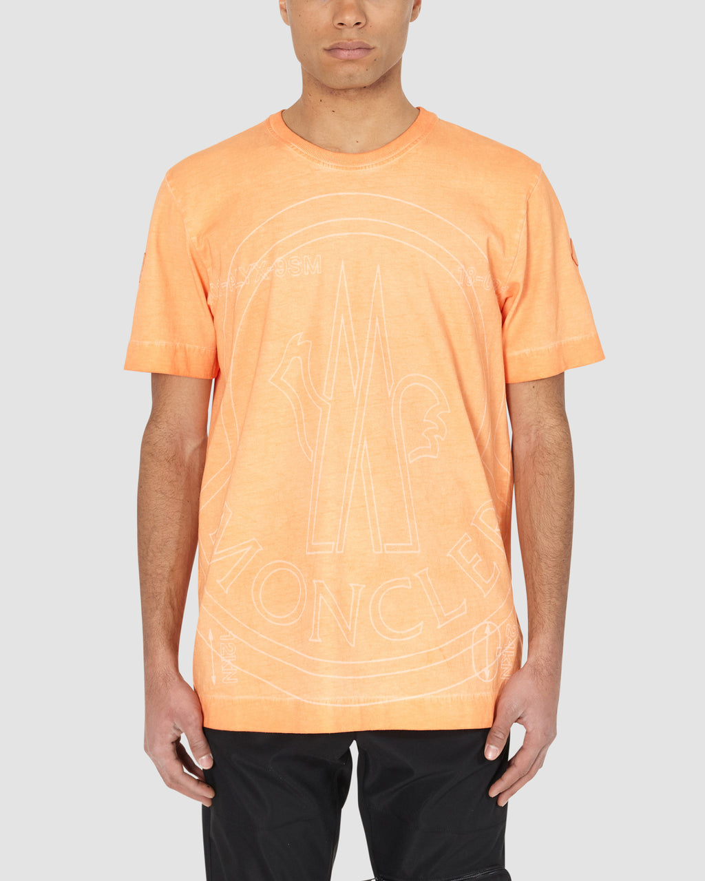 orange moncler t shirt