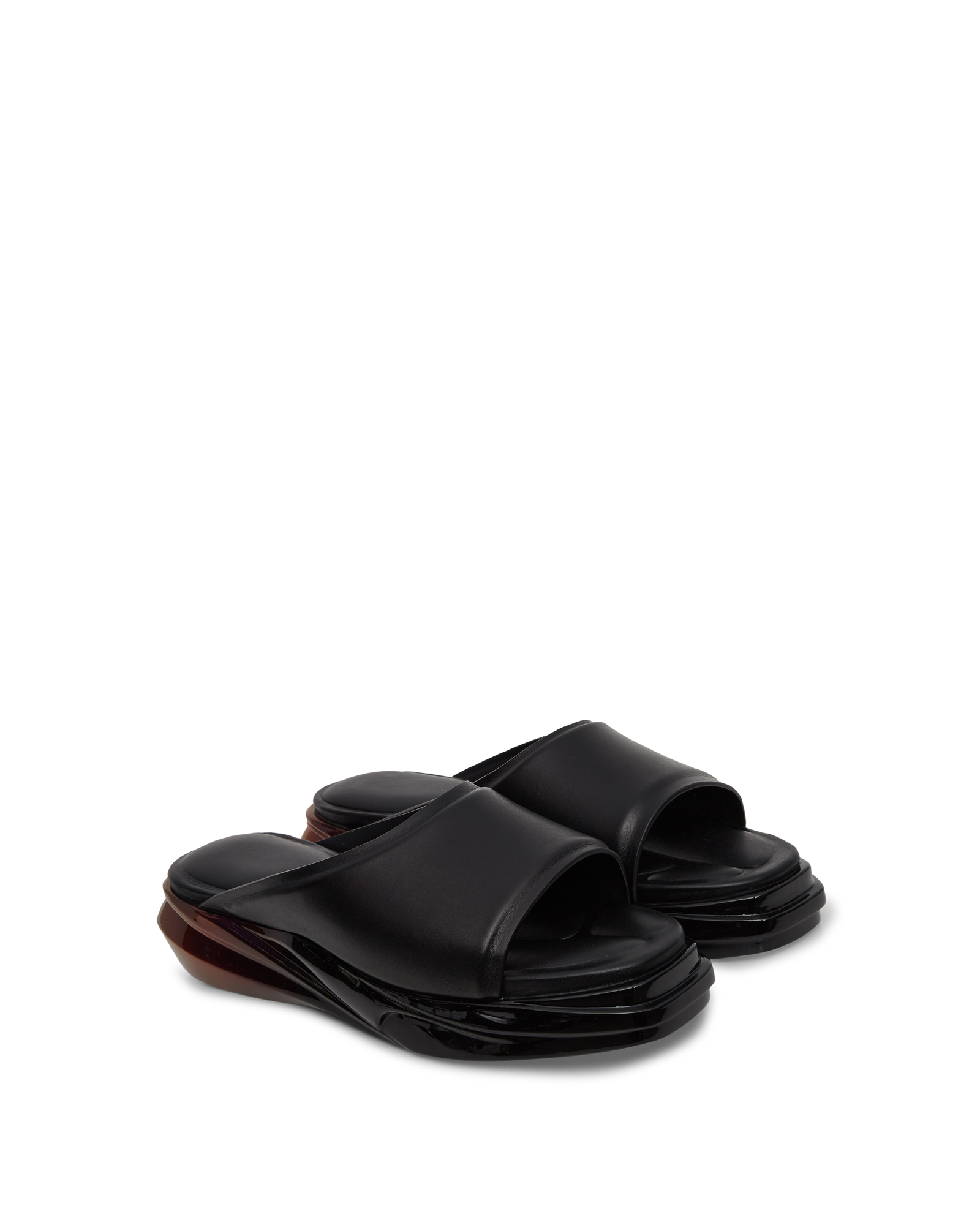 直送商品 アリクス / ALYX Mono LEATHER ALYX MONO Black SLIDES Slide