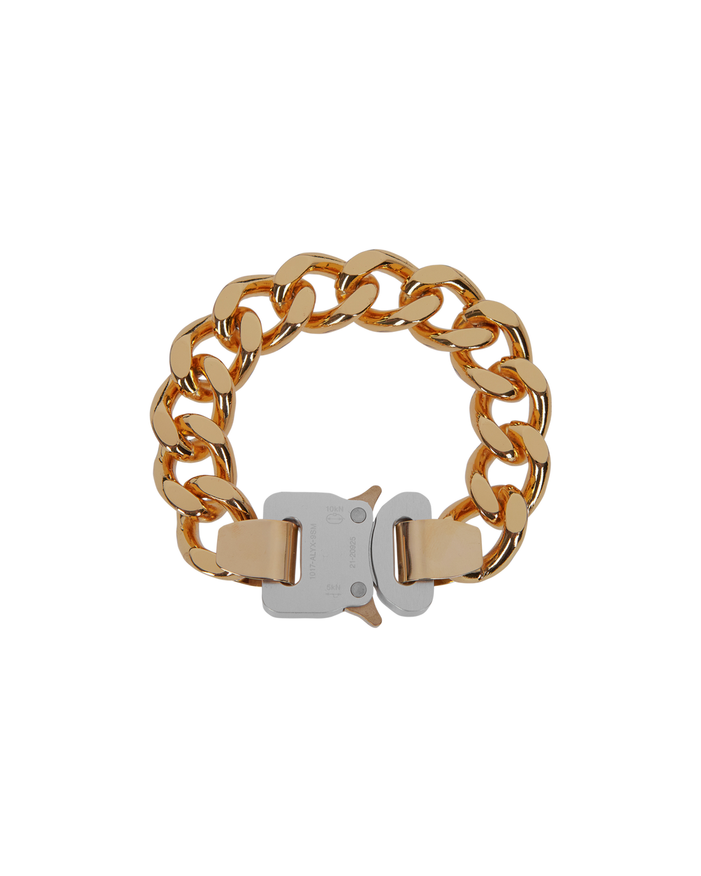 1017 Alyx 9SM Metal Buckle Bracelet  AAUJW0214OT01GRY0002 
