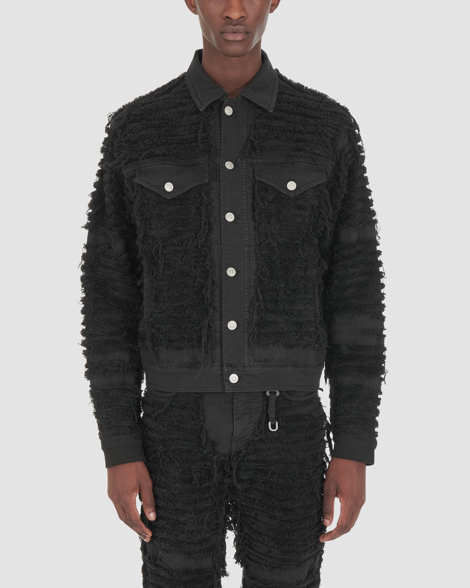 1017 ALYX 9SM | DENIM JACKET BLACKMEANS WITHOUT STUDS | OUTERWEAR