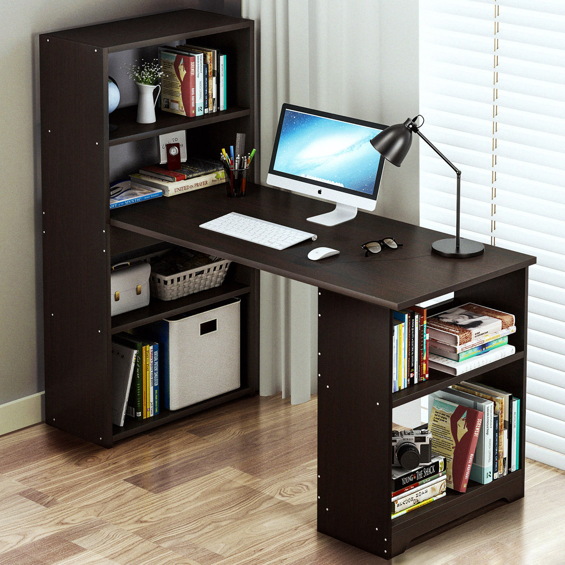 desk with storage