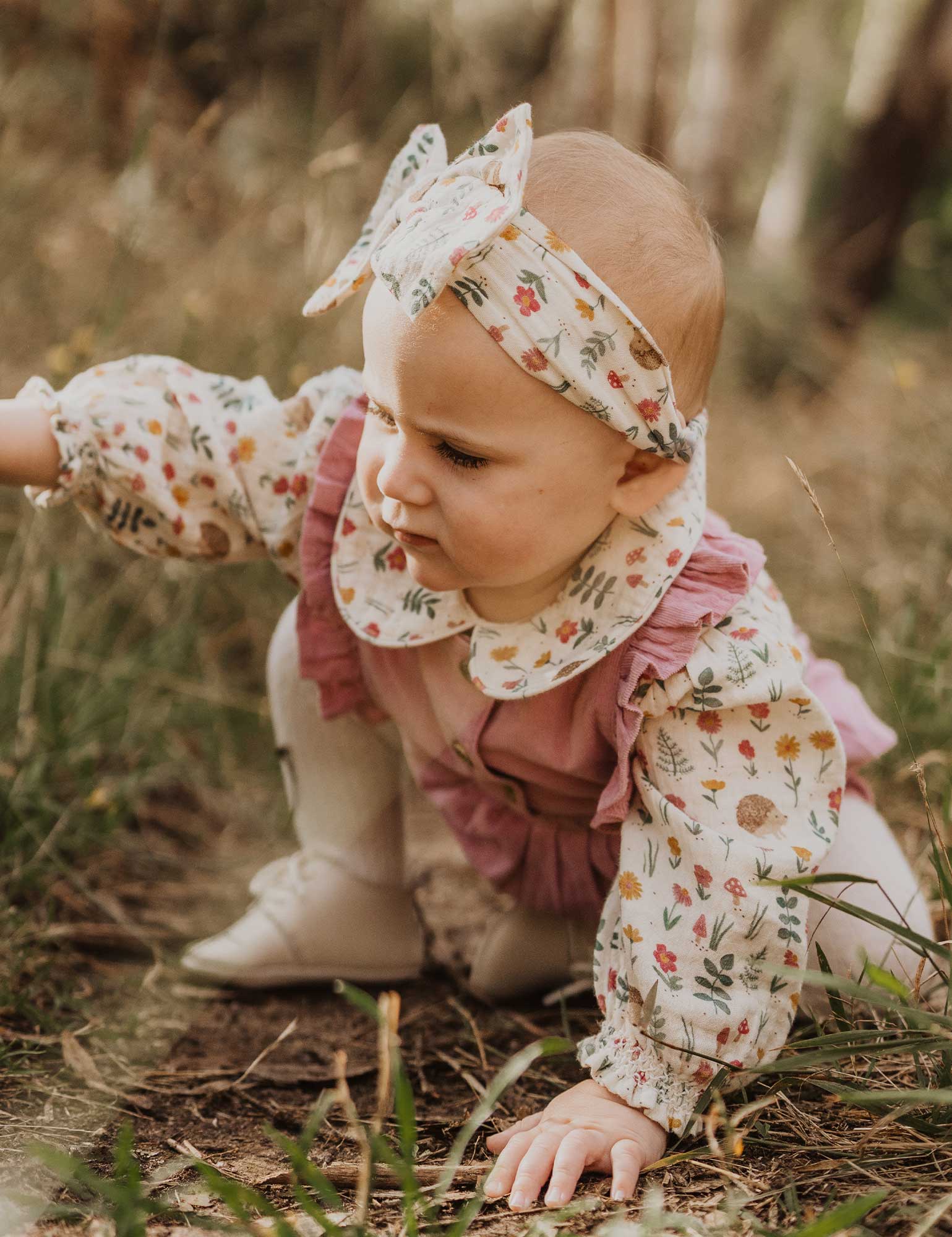 Petit Rouge Organic Ruffle Bodysuit