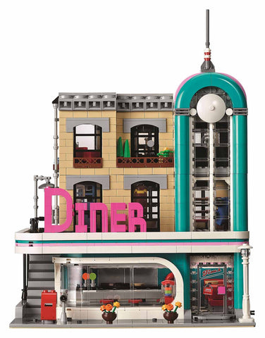 LEGO Downtown Diner 10260 Review Lighting – Light My Bricks USA