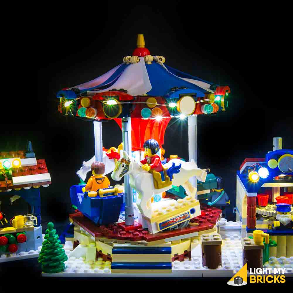 lego winter village market