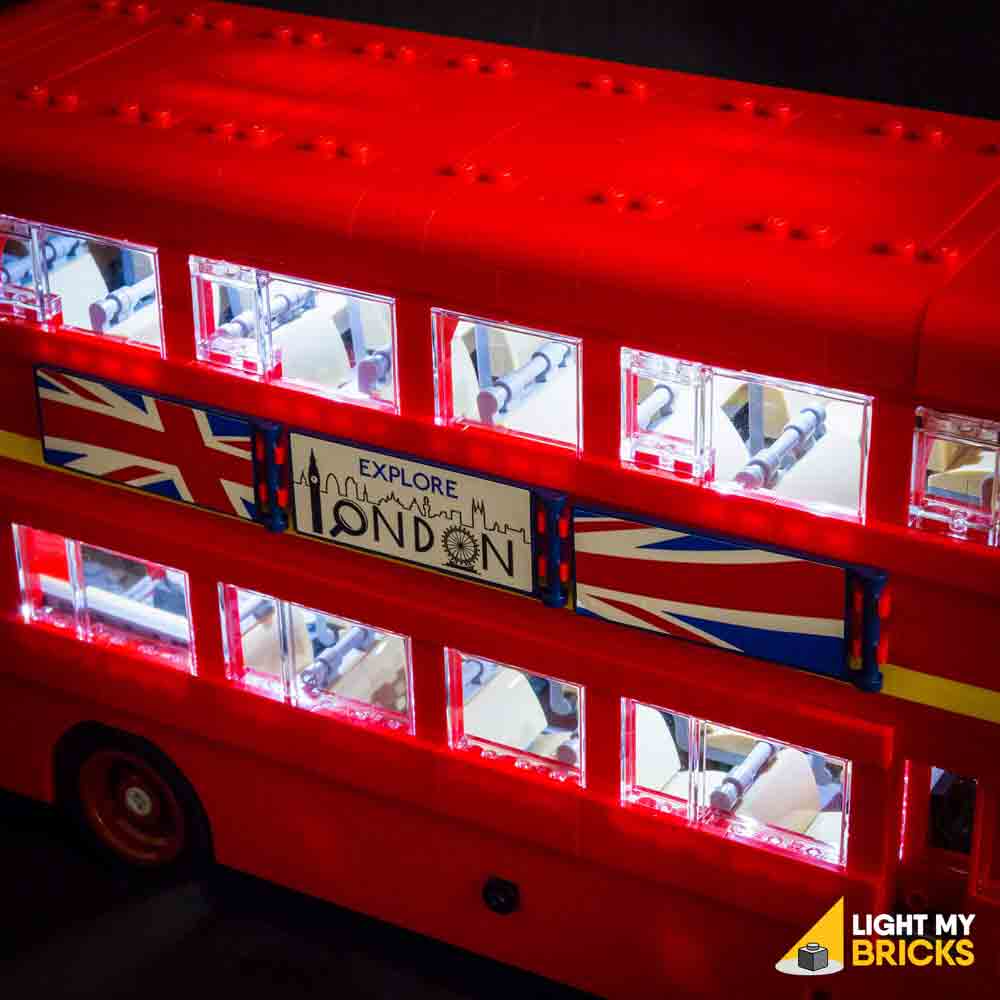 lego london bus led lights