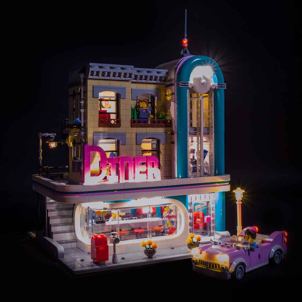 LEGO® Downtown Diner 10260 Light – Light My USA