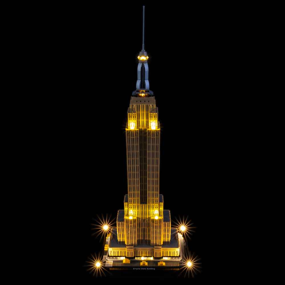 kristal herstel huisvrouw LEGO® Empire State Building 21046 Light Kit – Light My Bricks USA