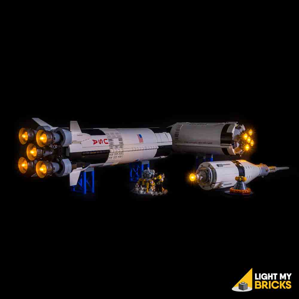 lego saturn v lights