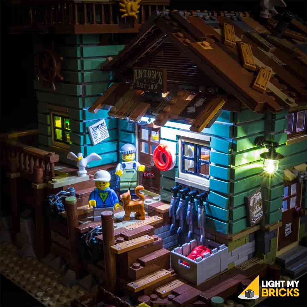 lego fishing store lights